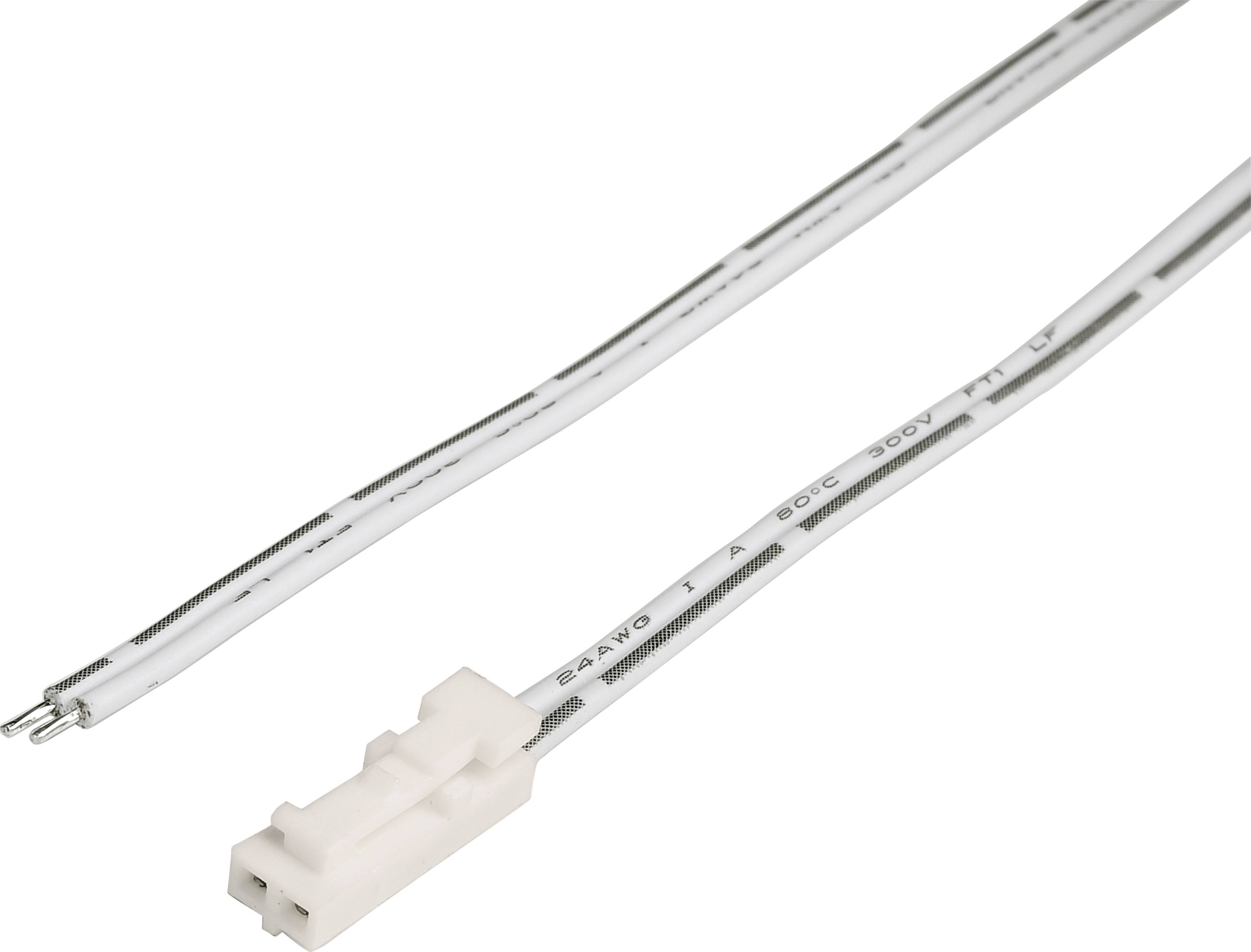 Deko Light MINI-AMP Anschlusskabel (Stecker) 200cm, 12V/24V, max. 3A, IP20 940040 Anschlußkabel 200cm