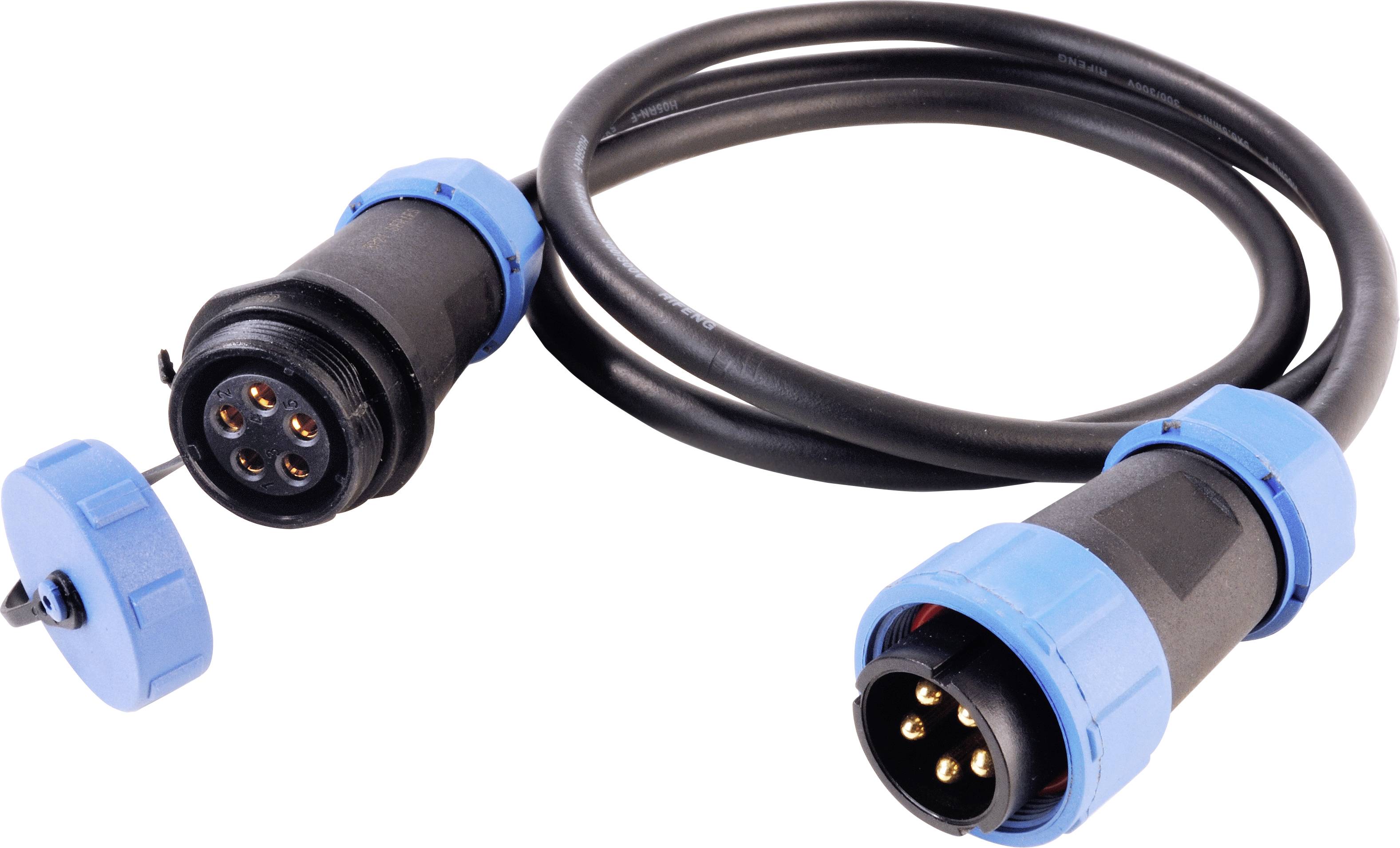 Deko Light 940042 Rundstecker konfektioniert Stecker, gerade, Kupplung, gerade Gesamtpolzahl: 5 1St.