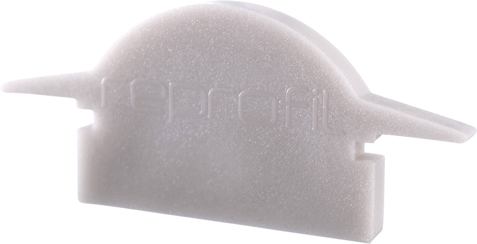 Ein rosa Kunststoff-Profilteil mit dem Schriftzug 'Reprofil', verwendet zur Montage in Konstruktionen.