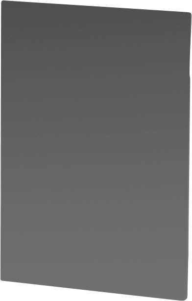 Grau getönter rechteckiger Filter für Fotografie; optimiert die Belichtung bei hellen Lichtverhältnissen.