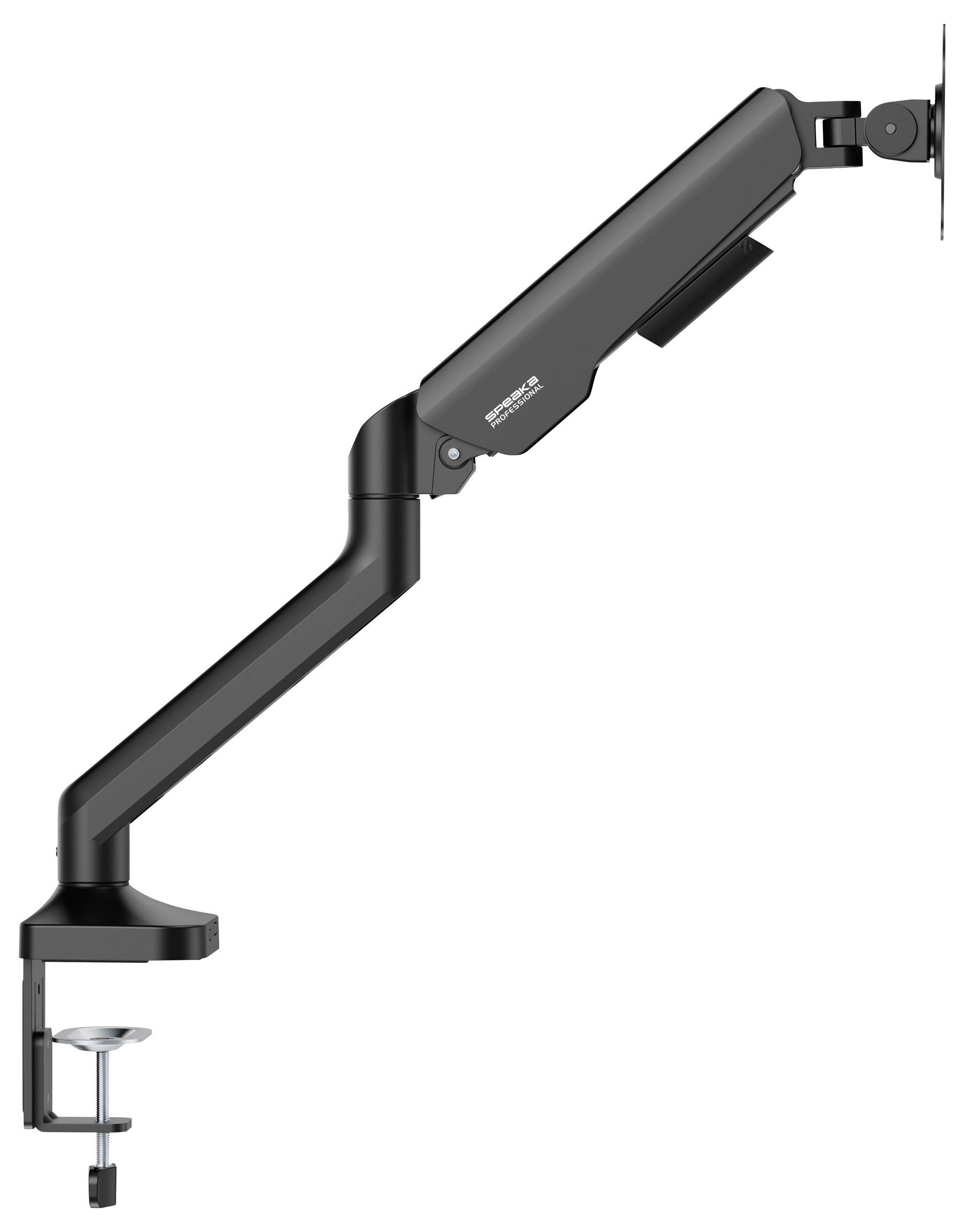 SpeaKa Professional SP-MM-1030 1fach Monitor-Tischhalterung 43,2cm (17") - 101,6cm (40") Schwarz Höhenverstellbar