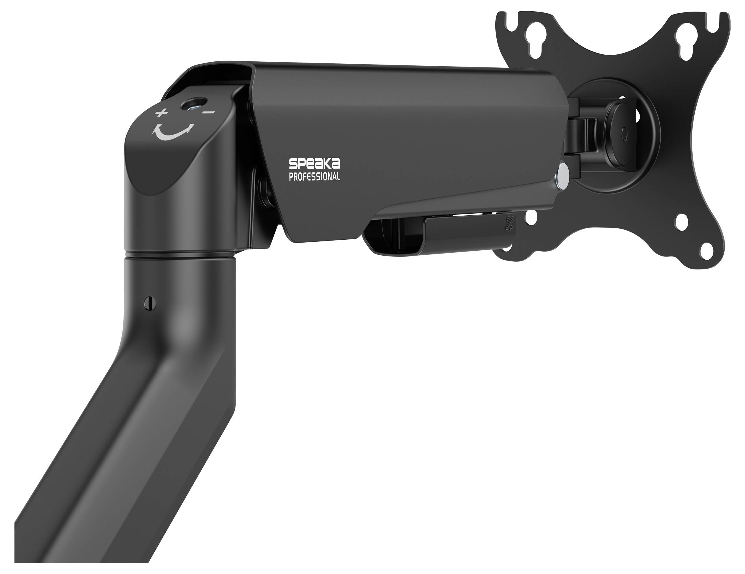 SpeaKa Professional SP-MM-1030 1fach Monitor-Tischhalterung 43,2cm (17") - 101,6cm (40") Schwarz Höhenverstellbar