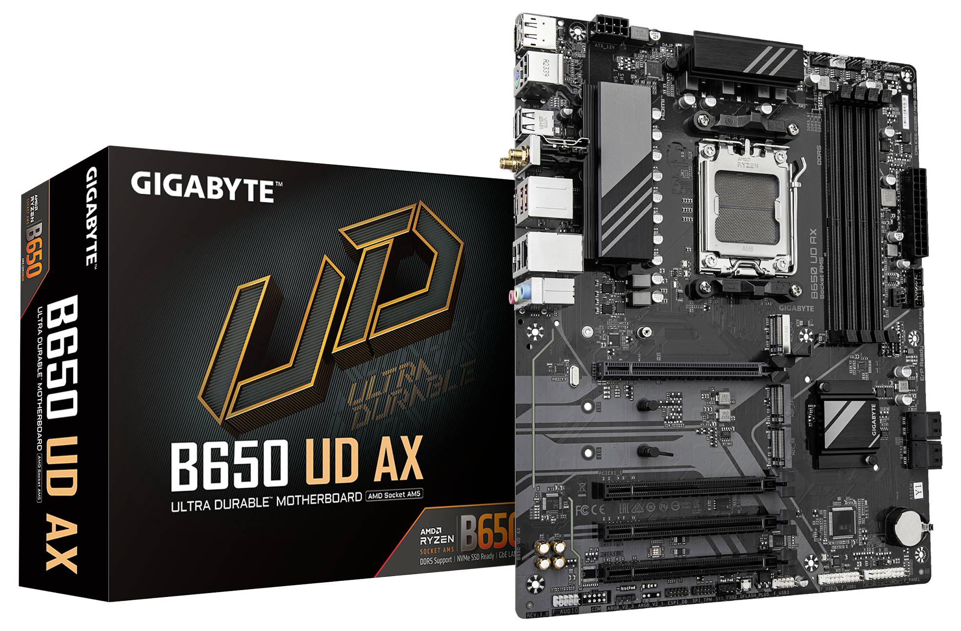 Gigabyte B650 Mainboard Formfaktor (Details) ATX Mainboard-Chipsatz AMD® B650