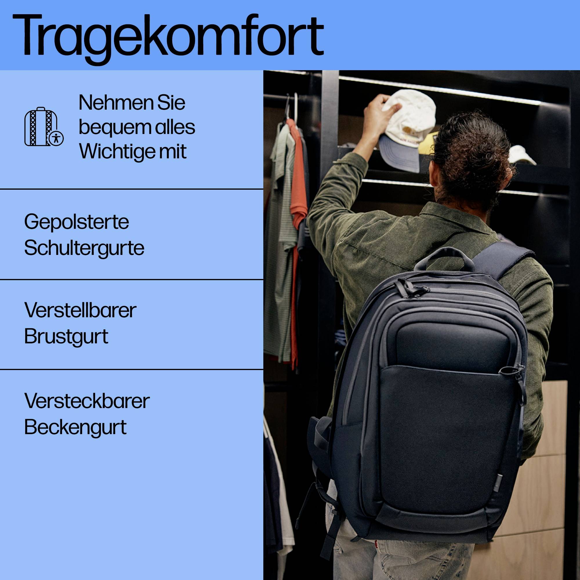 HP Notebook Rucksack Travel Plus 30L Blau