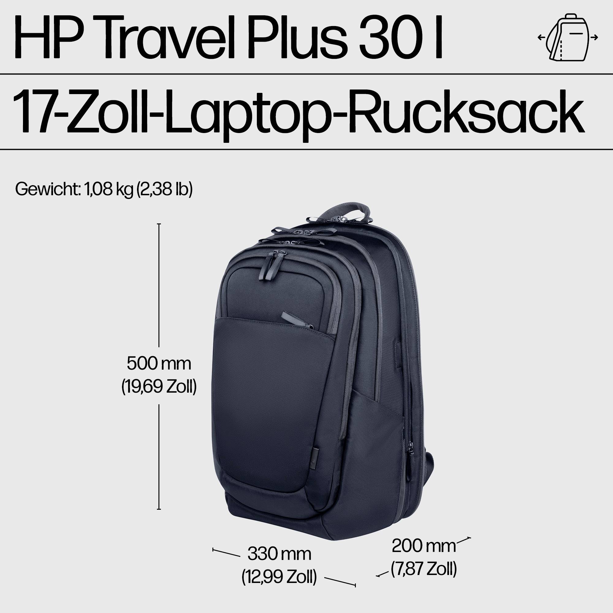 HP Notebook Rucksack Travel Plus 30L Blau