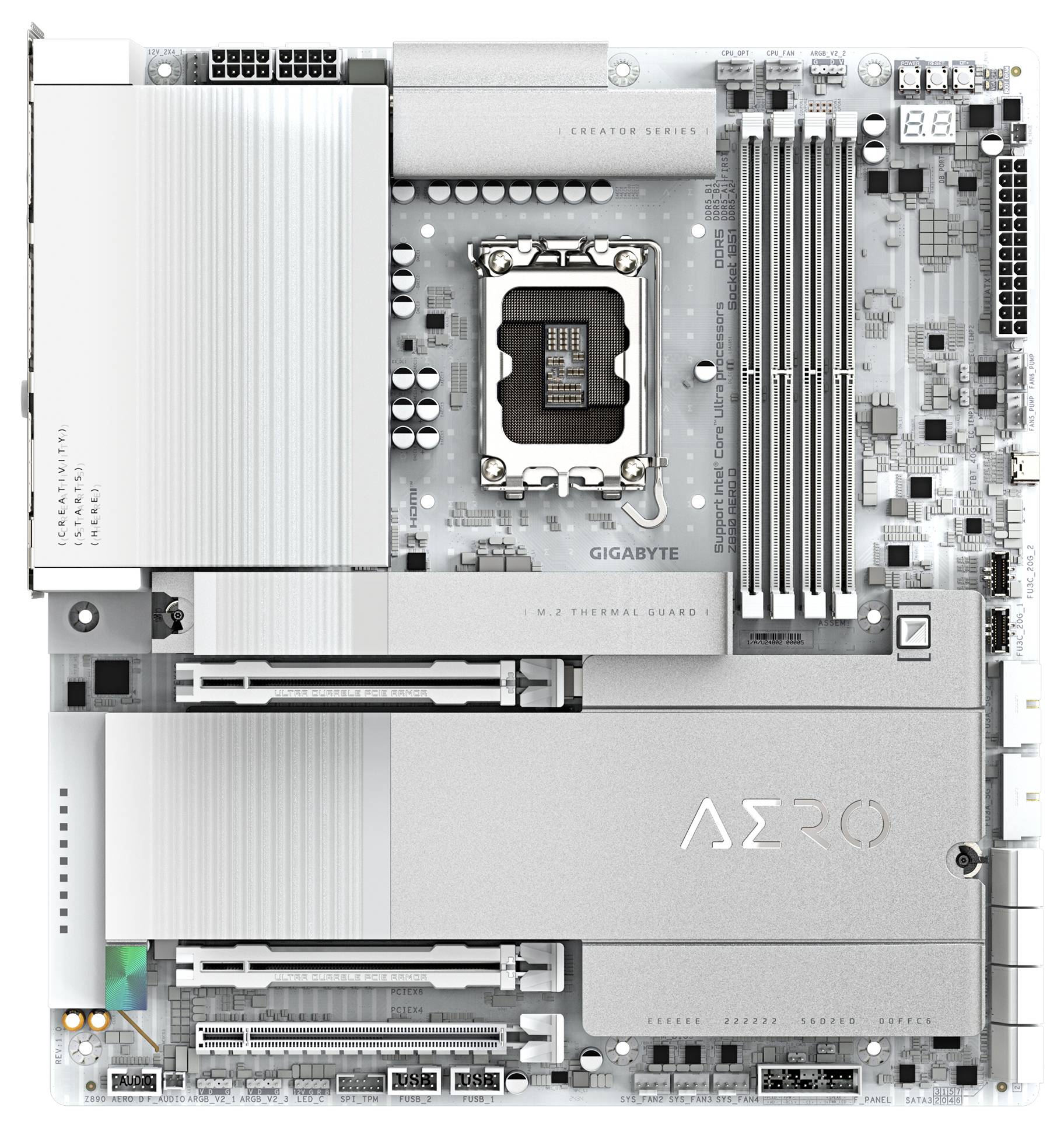 Gigabyte Z890 AERO D Mainboard Formfaktor (Details) ATX