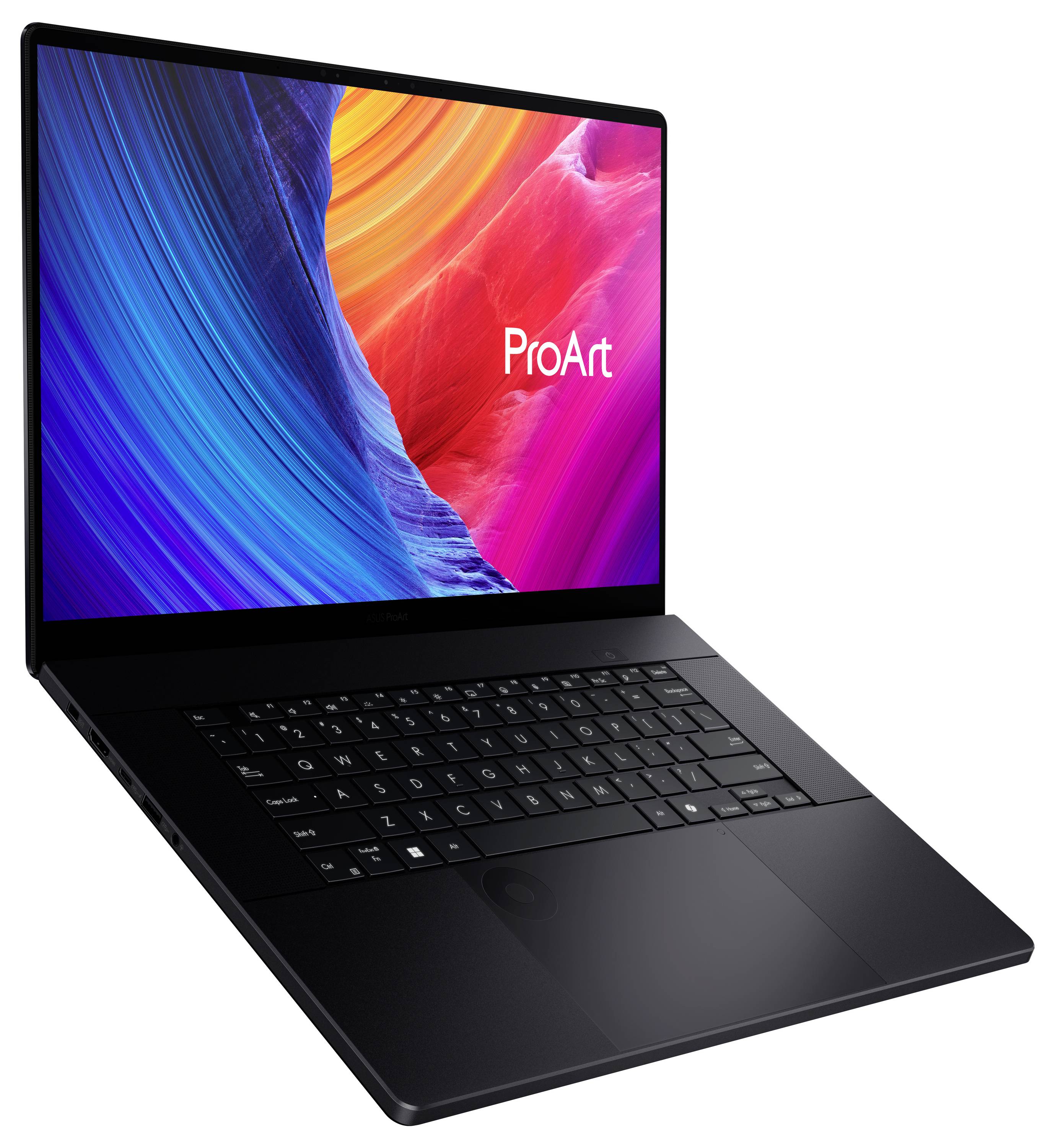 Asus Notebook 40.6 cm (16 Zoll) WQUXGA AMD Ryzen AI 9 HX 370 32 GB RAM 2 TB SSD Deutsch, QWERTZ Schwarz 90NB1411-M00660