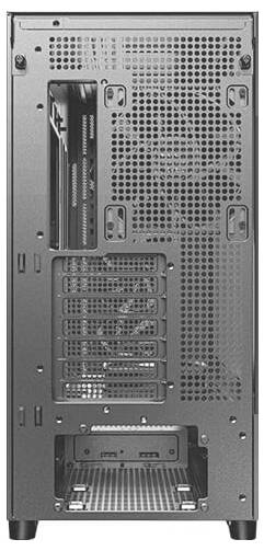 Antec FLUX Midi-Tower PC-Gehäuse Schwarz, Holz