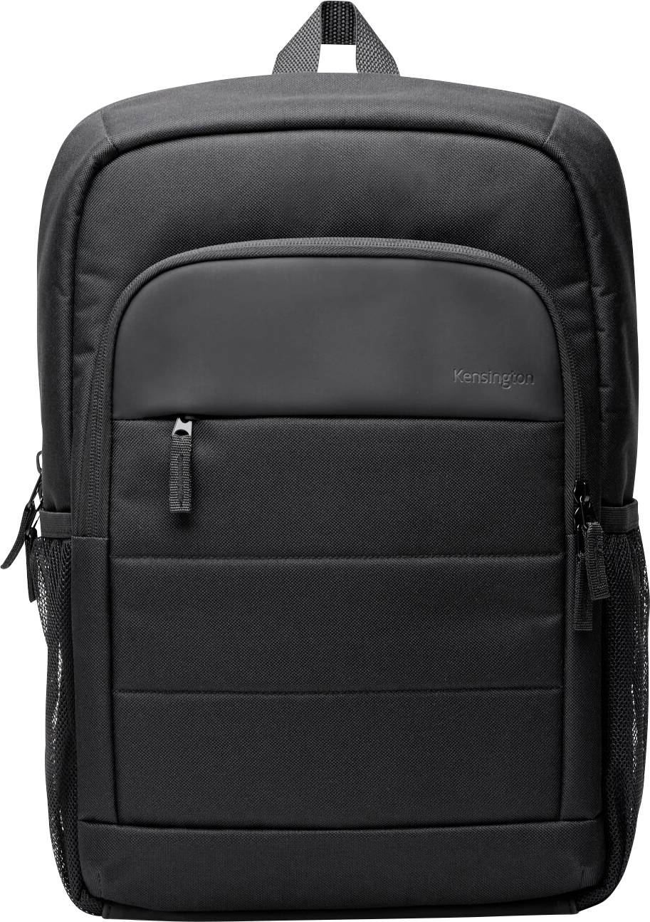 Schwarzer Rucksack mit mehreren Fächern und Reißverschlüssen, geeignet für Laptops. Bequem für Reisen oder täglichen Gebrauch.