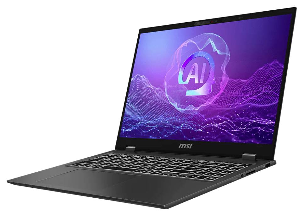 MSI Notebook 40.6cm (16 Zoll) UHD+ Intel® Core™ Ultra 7 258V 32GB RAM 1TB SSD Deutsch, QWERTZ Grau 0015A3-029