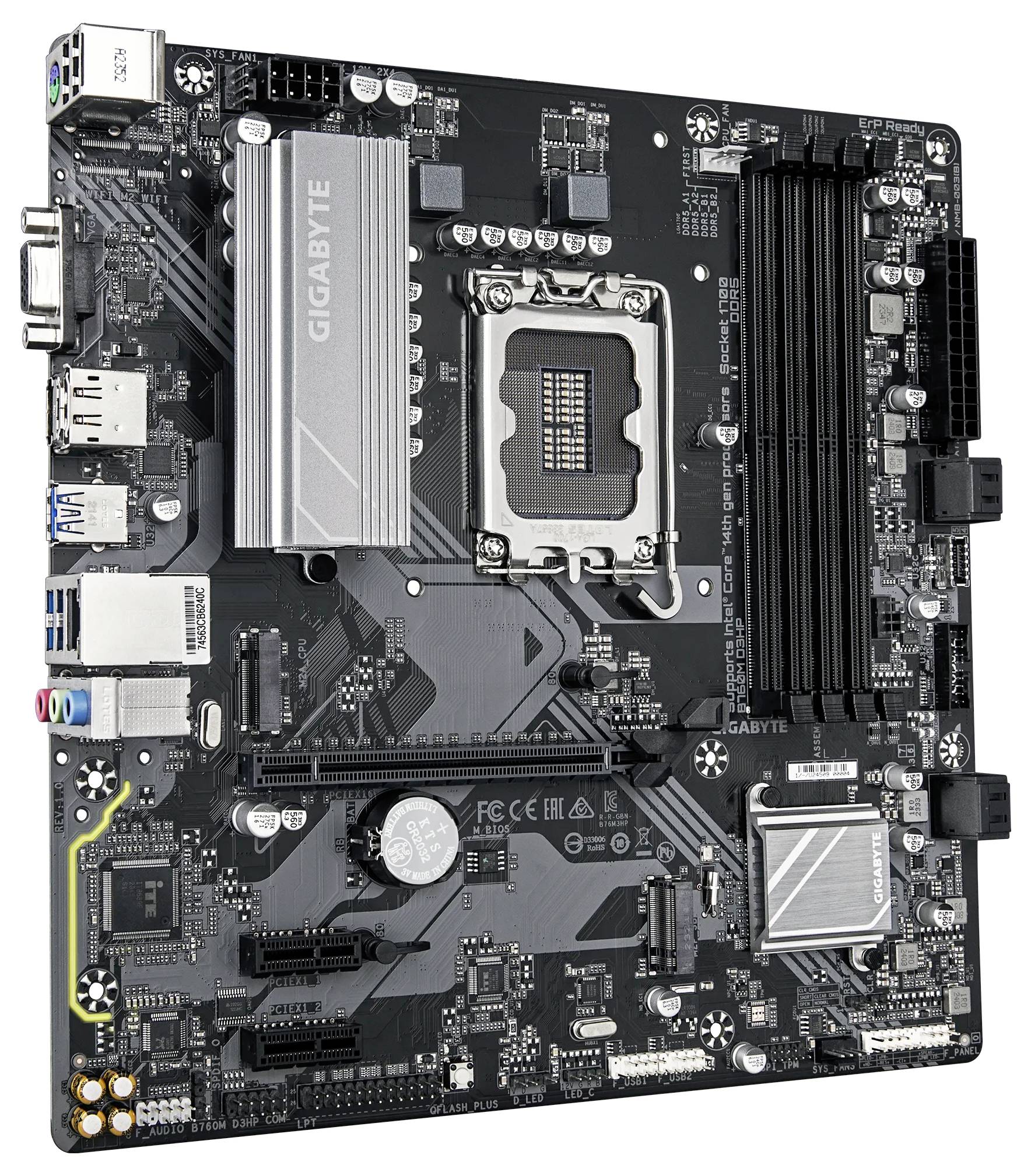 Gigabyte B760M Mainboard Formfaktor (Details) Micro-ATX Mainboard-Chipsatz Intel® B760 Express