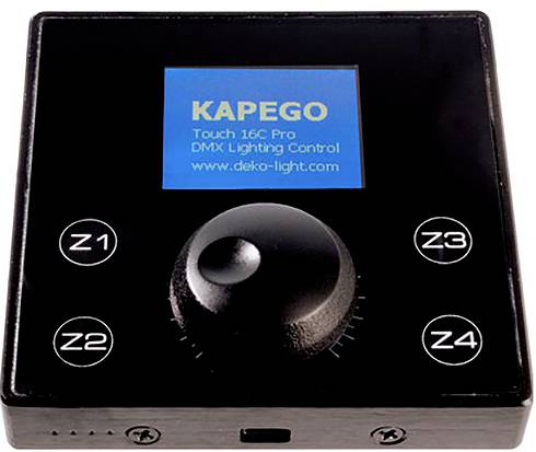 Deko Light DMX Wandcontroller Touch 16CH Pro Wandsteuerung 86mm 86mm 15.3mm
