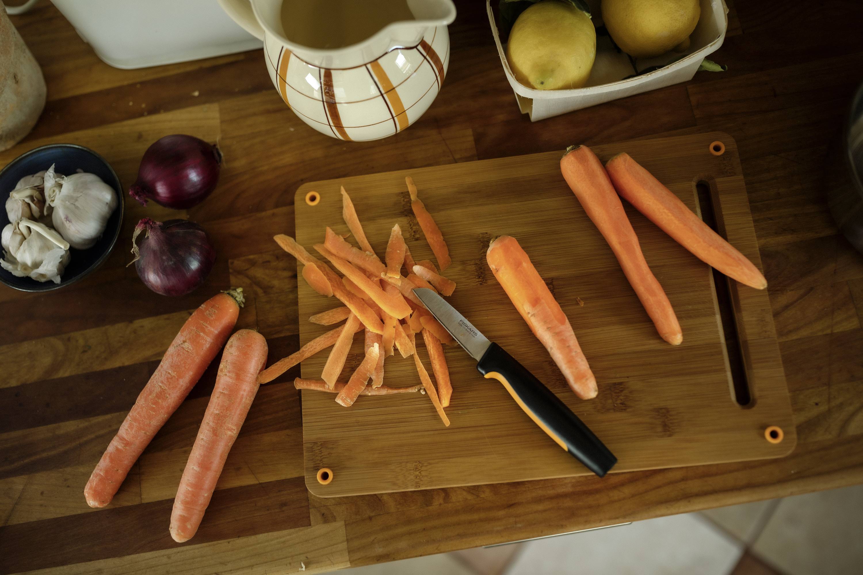 Fiskars 1057544 Schälmesser Länge 198 mm