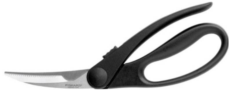 Fiskars 1023819 Haushaltsschere Linkshänder, Rechtshänder 250 mm Schwarz