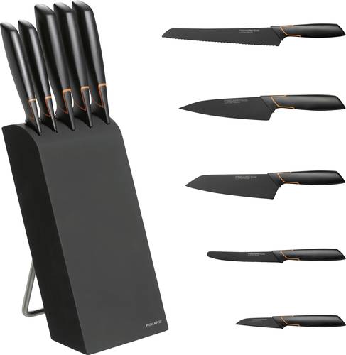 Fiskars 1003099 Edge Messerblock mit 5 Messern