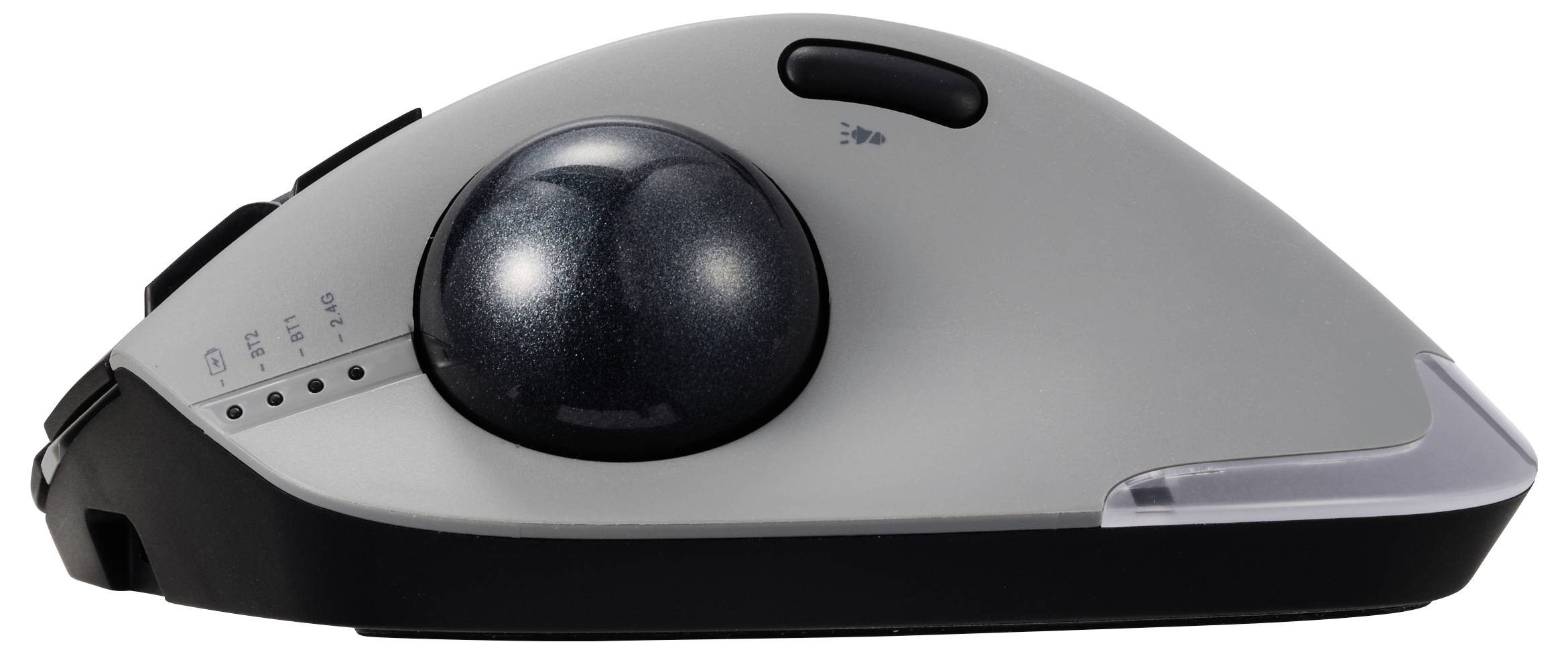 Renkforce RF-WLEM-500 Trackball Kabellos, Funk, Bluetooth® Optisch Grau, Schwarz 7 Tasten 400 dpi, 800 dpi, 1600 dpi, 2400 dpi