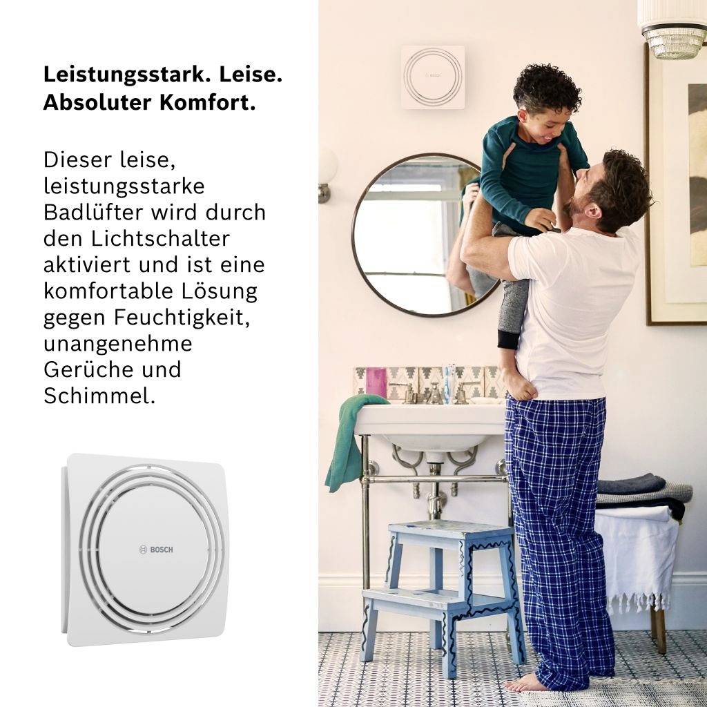 Bosch Home Comfort FAN 1900 W125 Wand- und Deckenlüfter 230 V 145 m³/h 125 mm