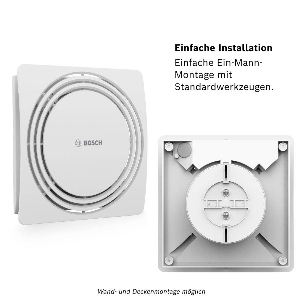 Bosch Home Comfort FAN 1900 W125 Wand- und Deckenlüfter 230 V 145 m³/h 125 mm