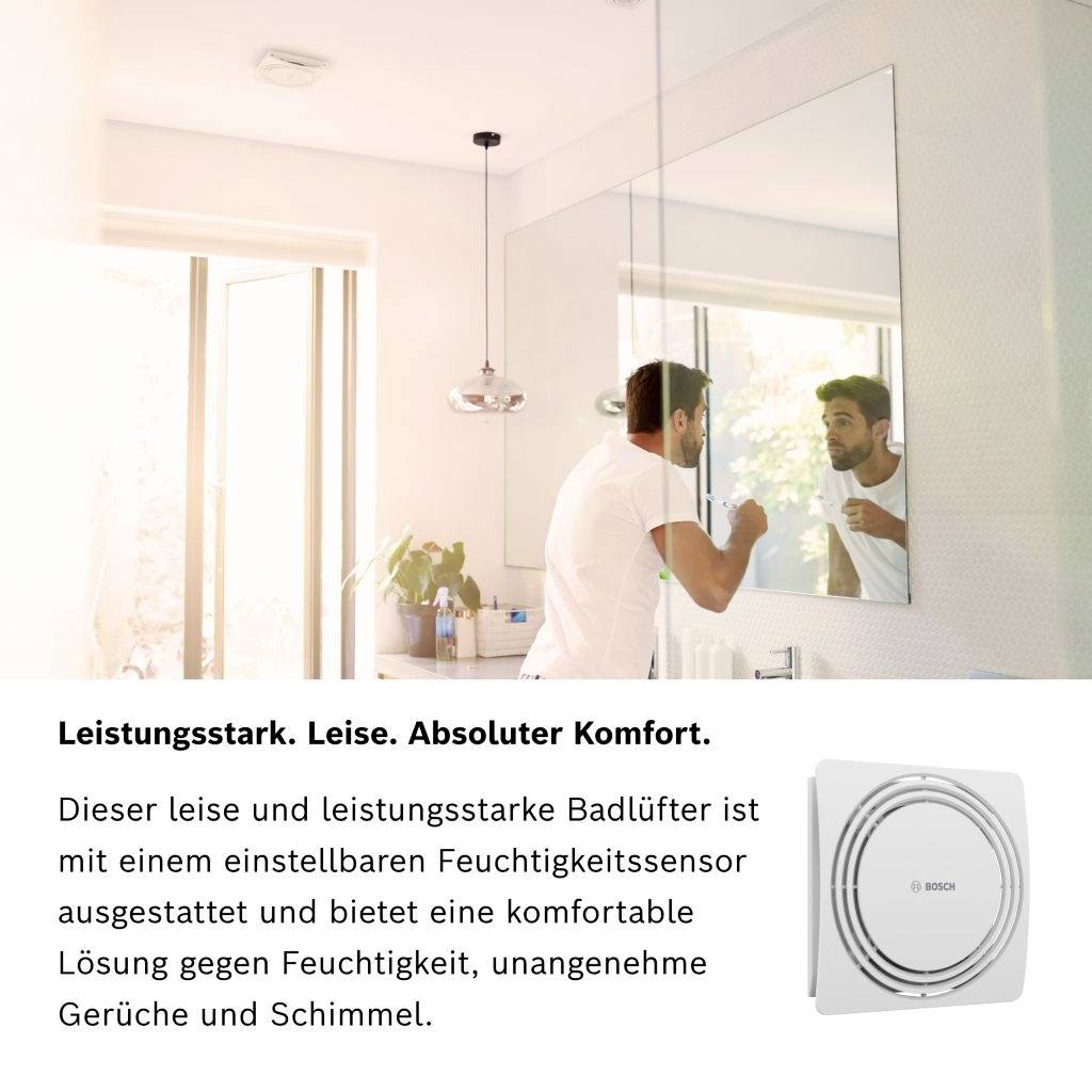Bosch Home Comfort FAN 1900 W125 DH Wand- und Deckenlüfter 120mm