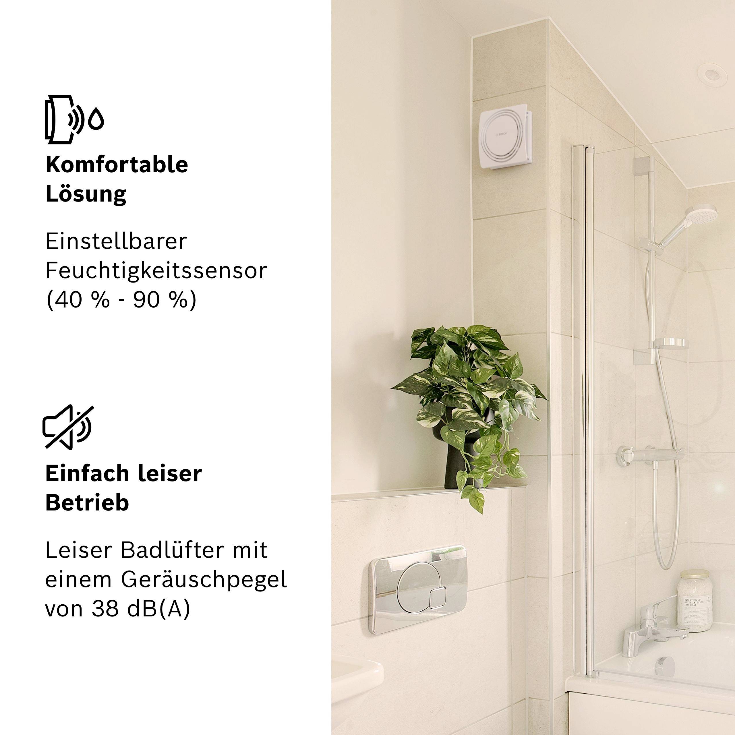 Bosch Home Comfort FAN 1900 W125 DH Wand- und Deckenlüfter 120mm