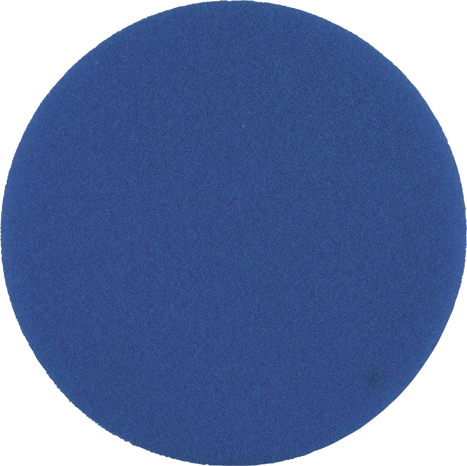 Ein einfacher, runder blauer Kreis auf weißem Hintergrund.