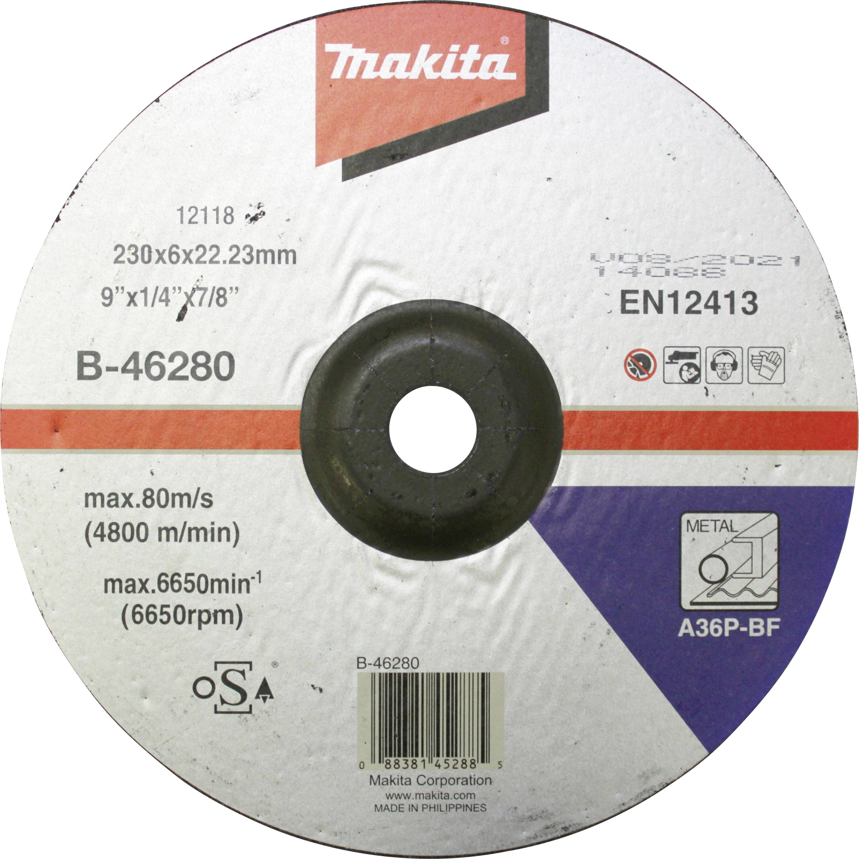 Makita B-46280 Schruppscheibe Durchmesser 230mm Bohrungs-Ø 22.23mm 1St.