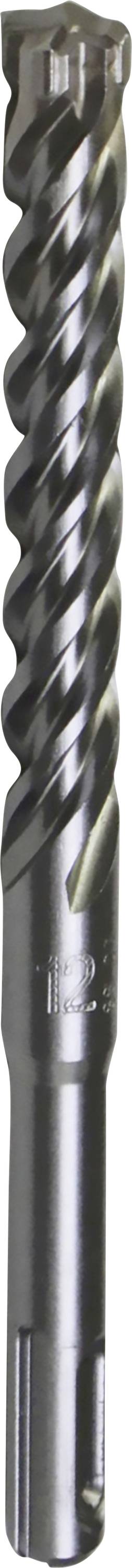 Nahaufnahme eines metallischen Spiralbohrers mit glänzender, schraubenförmiger Schneide, geeignet zum Bohren harter Materialien.