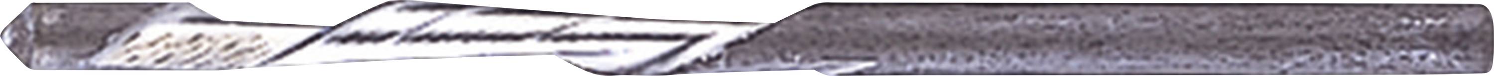 Ein silberner Füllfederhalter mit sichtbarer Feder und Tintenleiter.