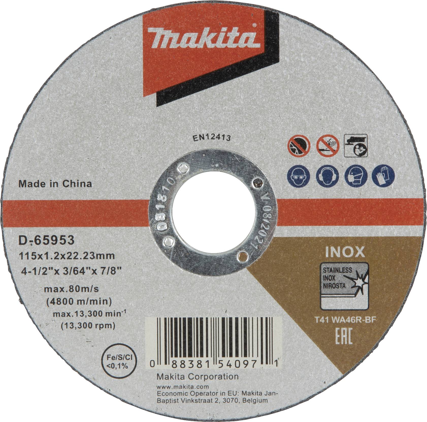 Makita D-65953-12 Trennscheibe 115mm 12St.