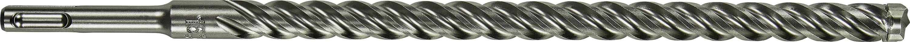 Ein metallischer Schraubgewindebolzen mit gleichmäßigem, spiralförmigem Muster; verwendet für mechanische Befestigungen oder Maschinen.