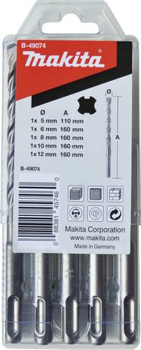 Makita B-49074 Stein-Spiralbohrer 5 mm, 6 mm, 8 mm, 10 mm, 12 mm SDS-Plus 1 St.