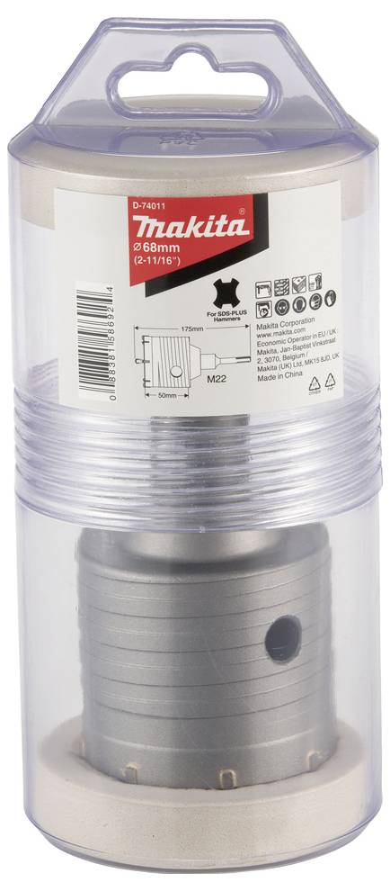 Makita D-74011 Hohlbohrkronen-Set 68mm Gesamtlänge 175mm 1St.