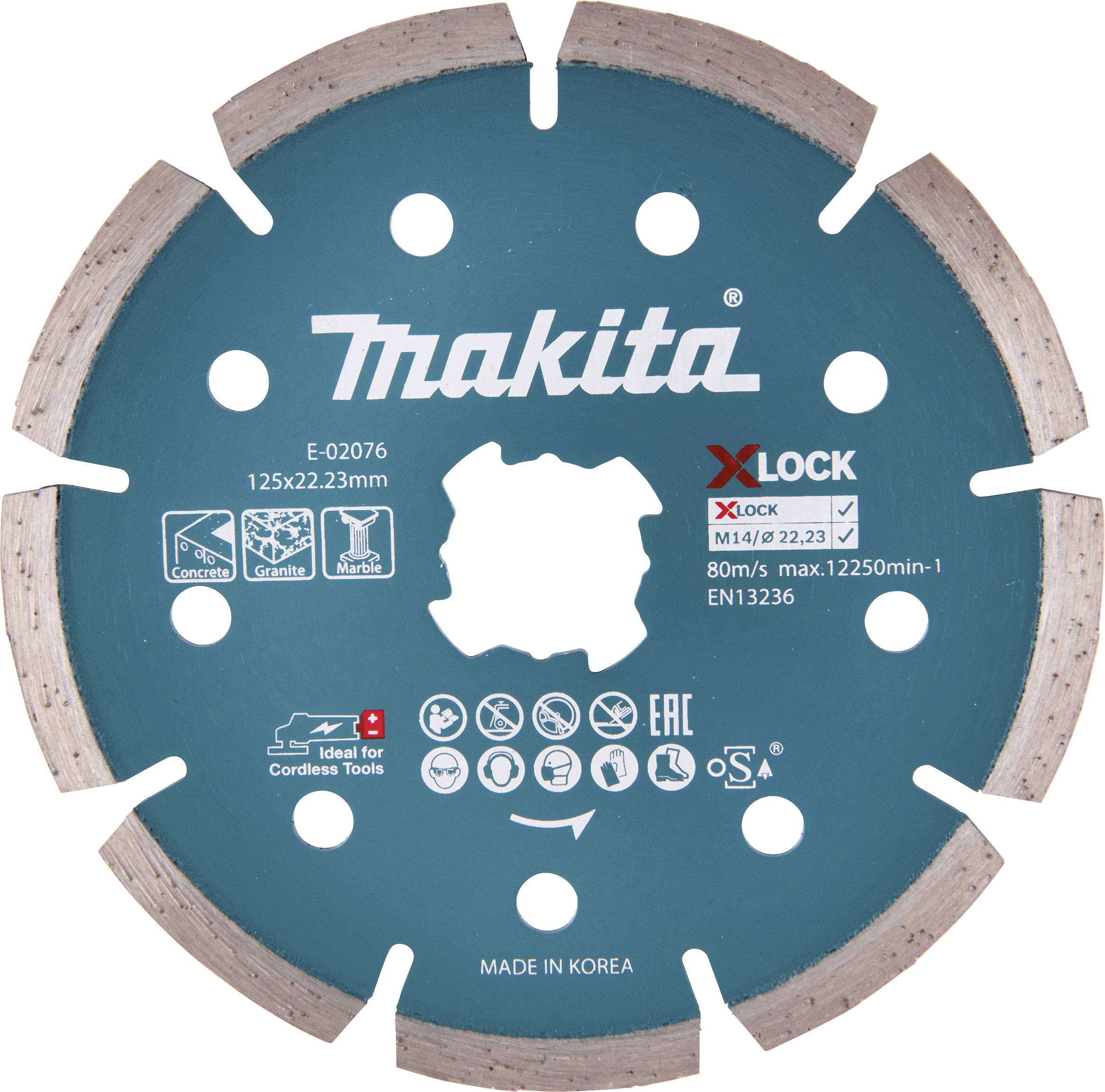 Makita E-02076 Diamanttrennscheibe 125 mm 1 St. Beton, Granit, Marmor