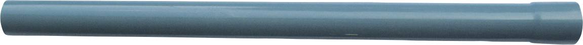 Dunkelblaues Rohr mit glatter Oberfläche, zylindrische Form, horizontale Ausrichtung. Kein sichtbarer Anschluss oder Beschriftung.