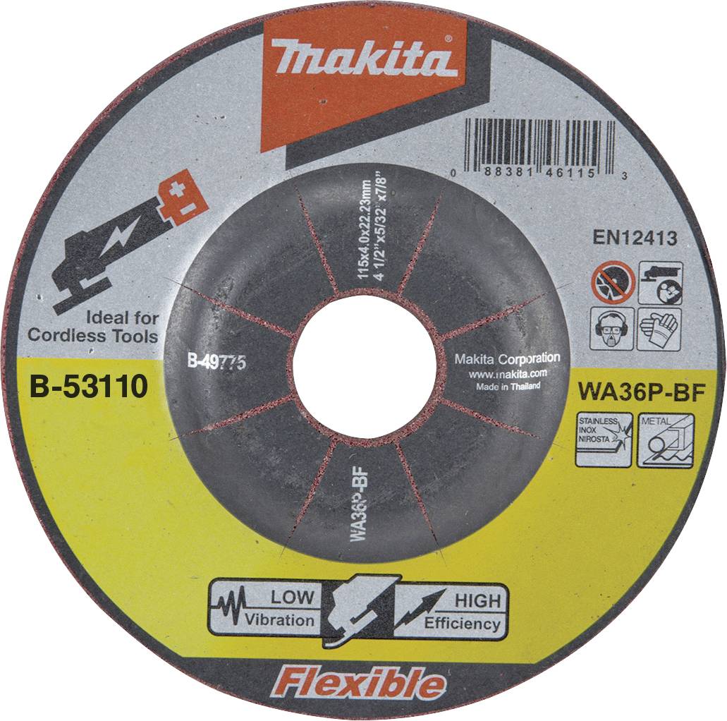Makita B-53110 Schruppscheibe Durchmesser 125mm Bohrungs-Ø 22.23mm 1St.