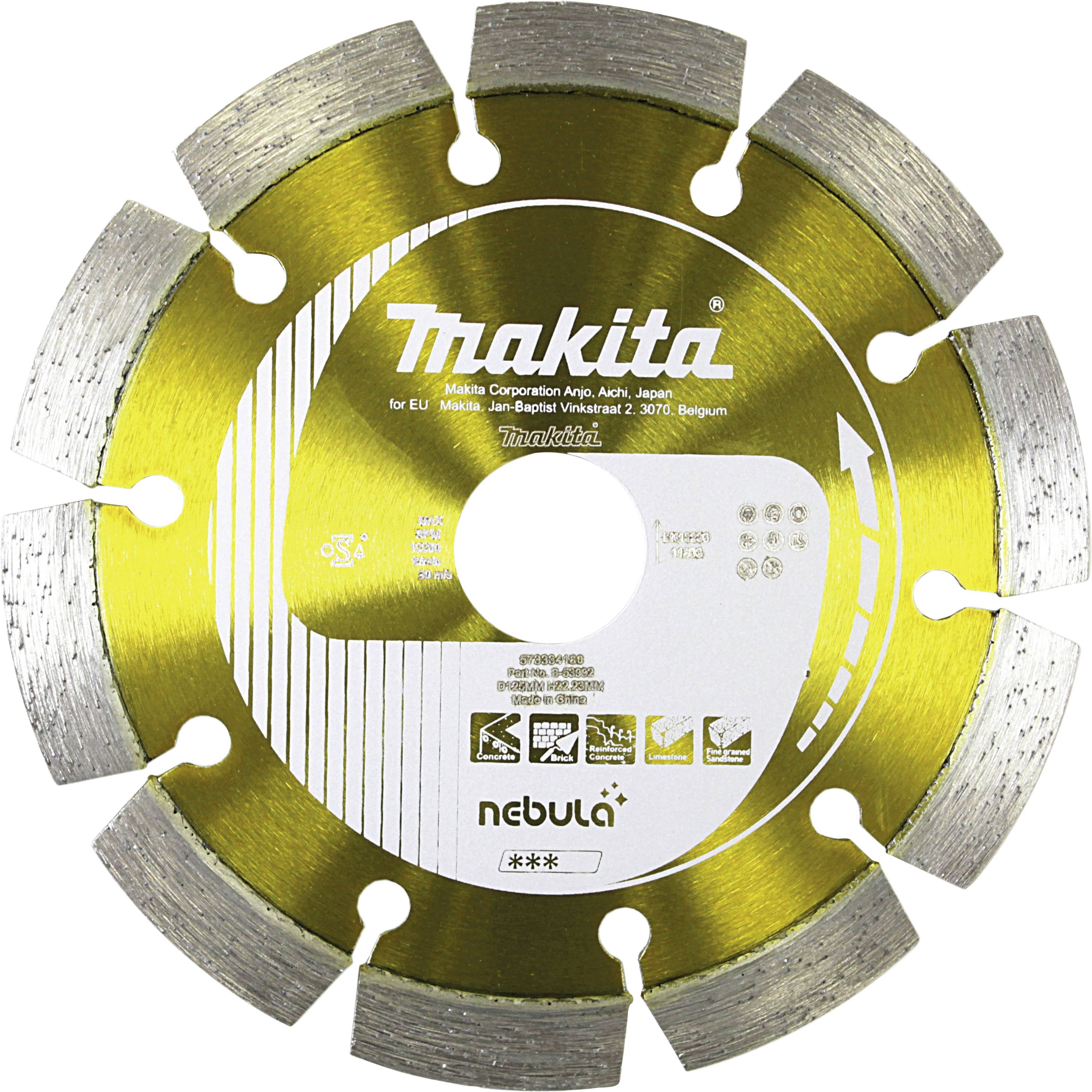 Makita B-53992 Diamanttrennscheibe 125mm 1 St. Beton, Stein, Kalksandstein