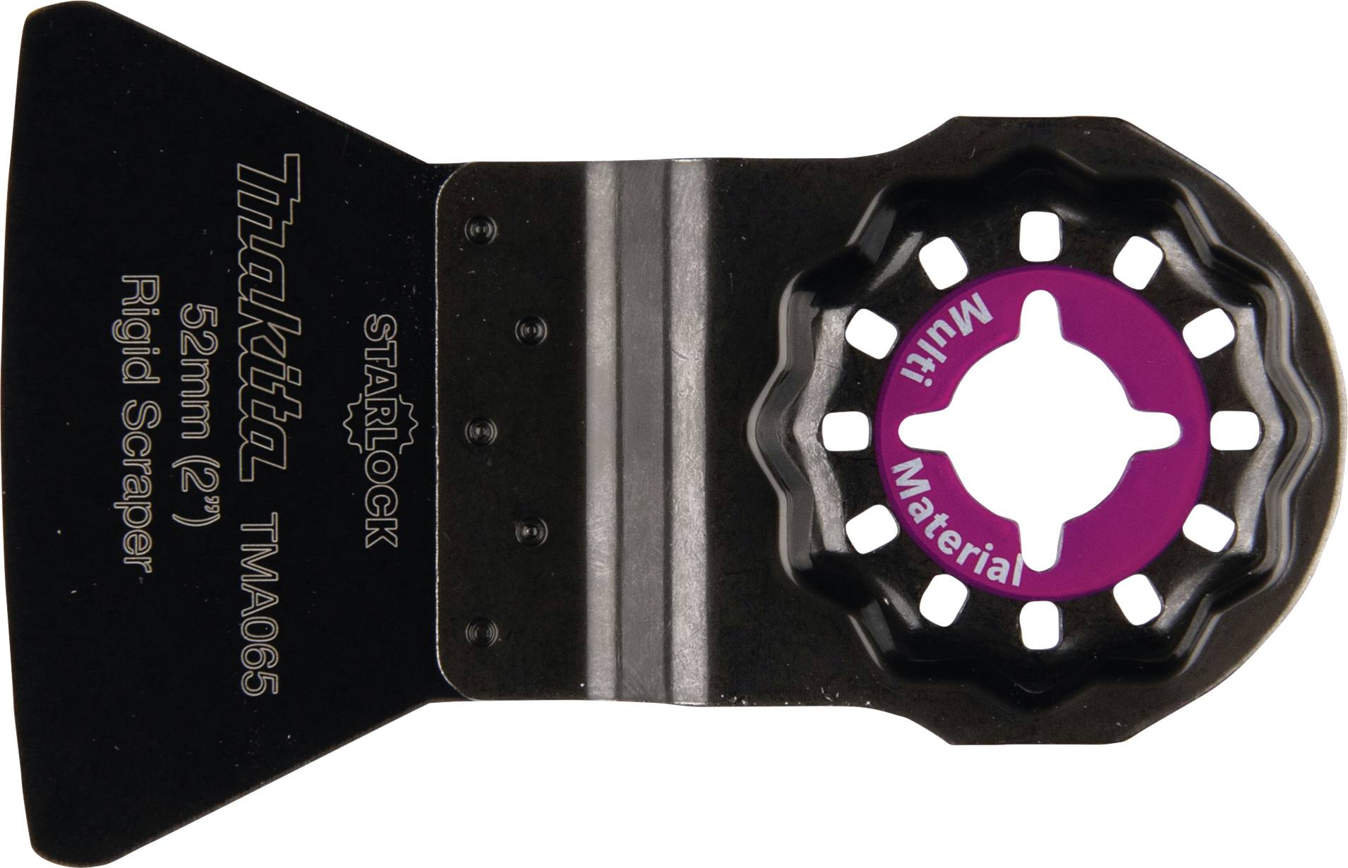 Starrer Schaberaufsatz mit einem Durchmesser von 52 mm, Marke Makita. Geeignet für Materialschabaufgaben mit Starlock-System.