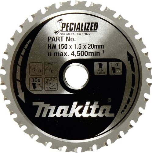Makita B-47042 Kreissägeblatt 150 x 20 mm Zähneanzahl: 52 1 St.