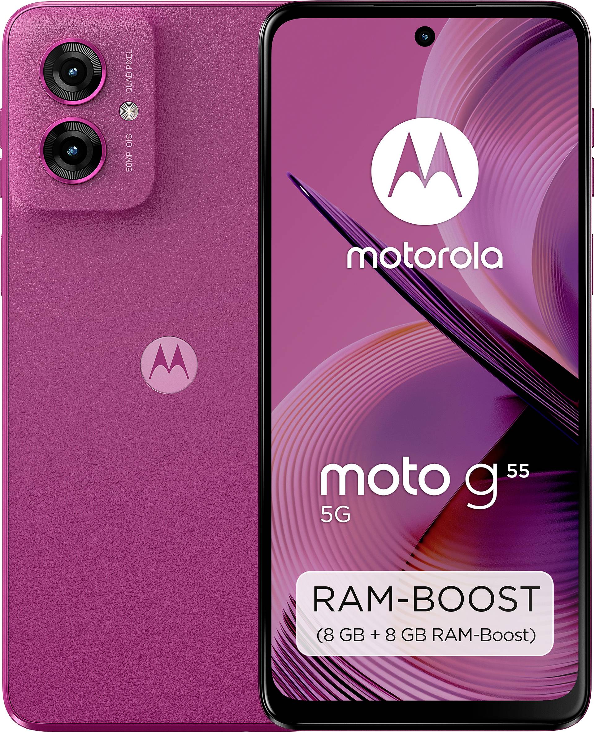 Motorola MOTO G55 256 GB Violett EEK B (A - G) 16.5 cm (6.49 Zoll) Smartphone
