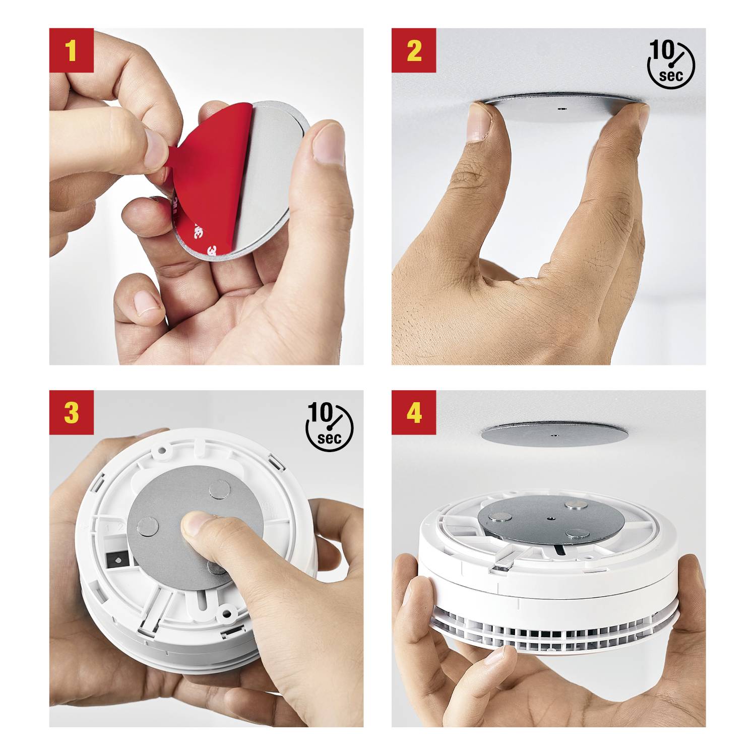 Ei Electronics Magnet-Befestigung für Rauchwarnmelder (Ø x H) 65mm x 1.1mm