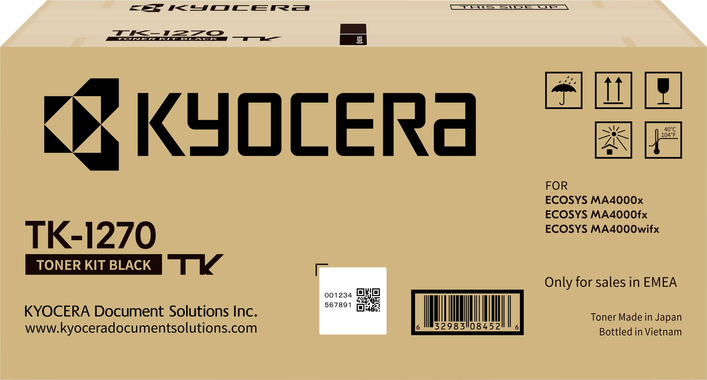 Kyocera Toner TK-1270 Original Schwarz 10000 Seiten 1T0C140NL0