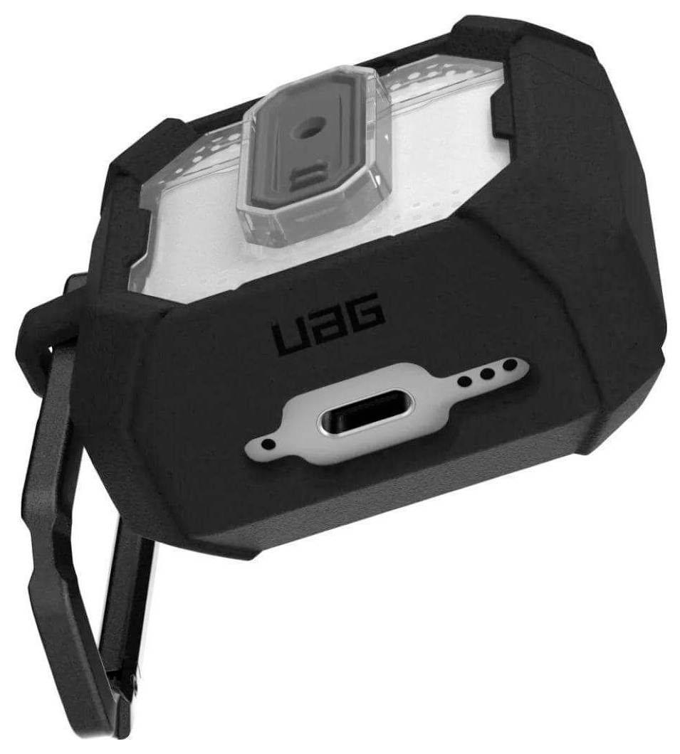 Urban Armor Gear Plasma Schutzhülle für Ladecase Apple AirPods (Gen. 4) Schwarz, Transparent