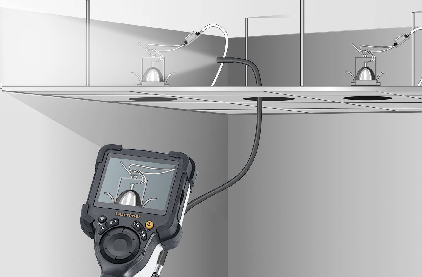 Laserliner 082.233A Inspektions-Kamera Sonden-Ø: 7.9mm Sonden-Länge: 1.5m