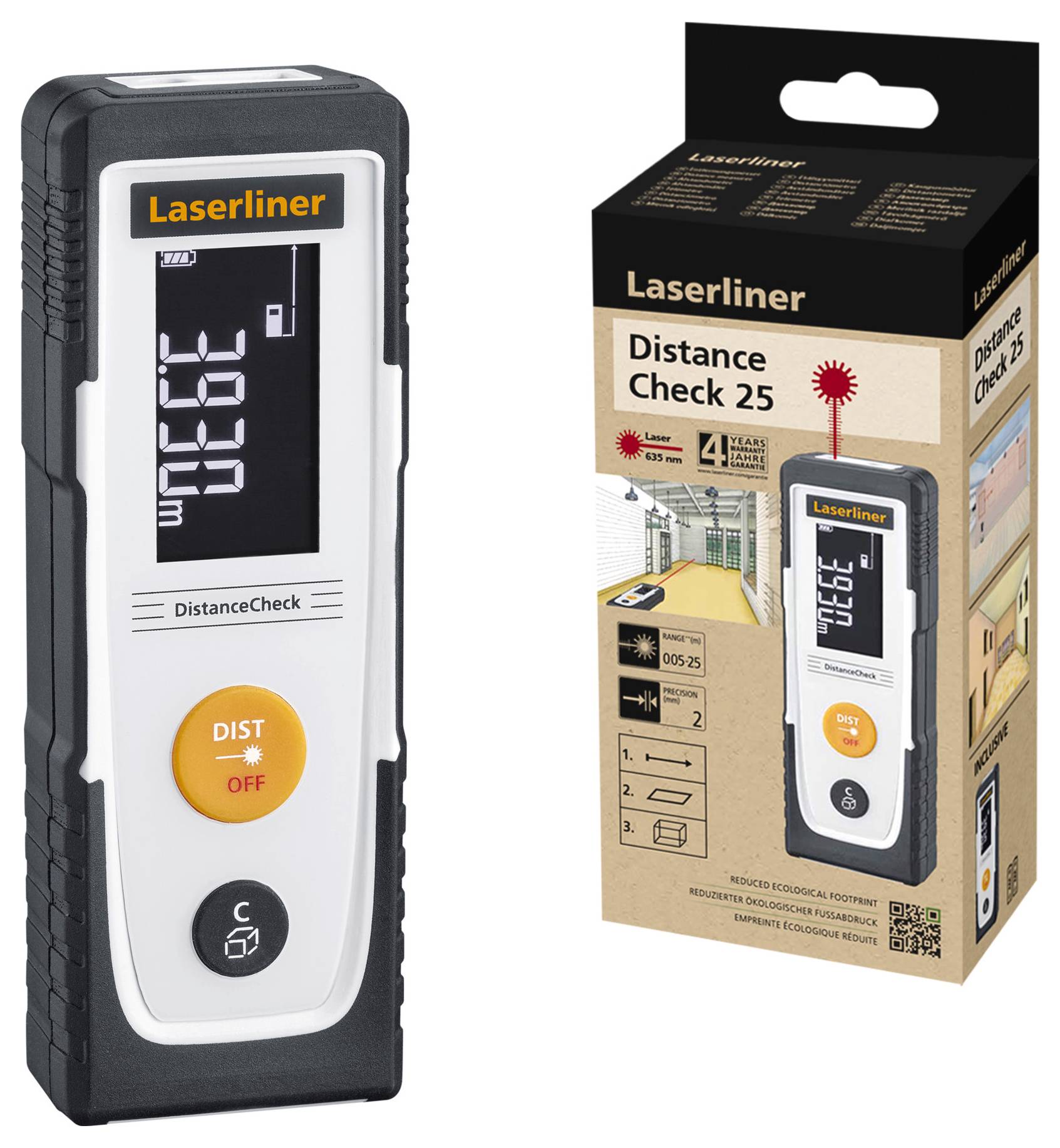 Laserliner DistanceCheck Laser-Entfernungsmesser 25m