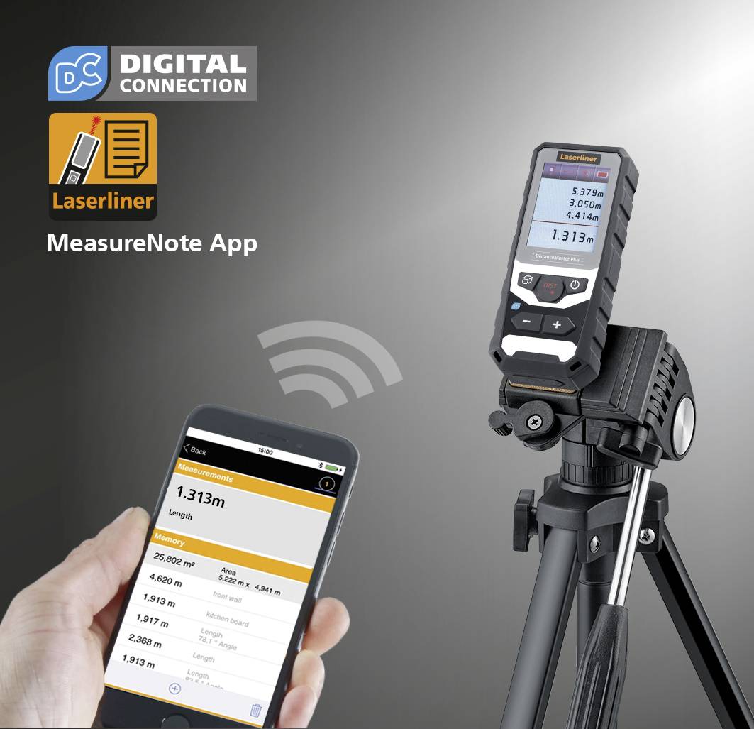 Laserliner DistanceMaster Plus Laser-Entfernungsmesser Koffer 100m