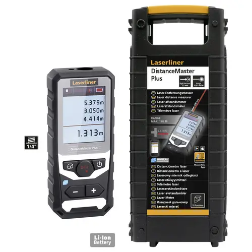 Laserliner DistanceMaster Plus Laser-Entfernungsmesser Koffer 100m Laserliner DistanceMaster Plus Laser-Entfernungsmesser Koffer 100m