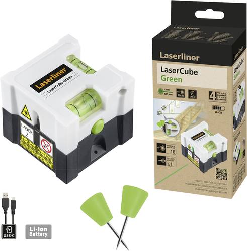 Laserliner LaserCube green Linienlaser Reichweite (max.): 10 m