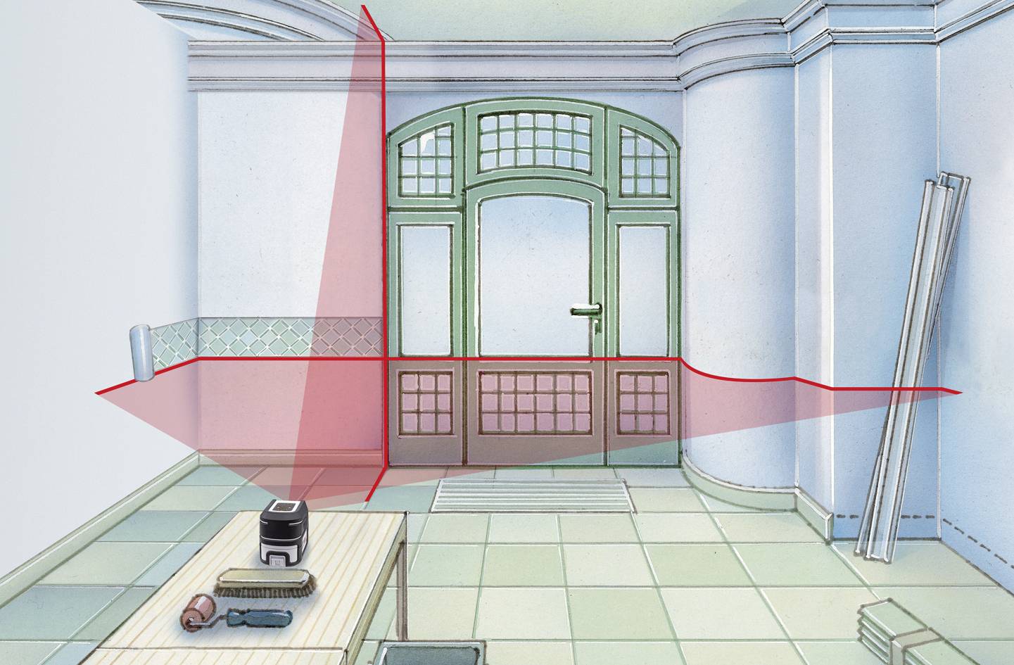 Laserliner SmartCross-Laser X Kreuzlinienlaser selbstnivellierend Reichweite (max.): 10m