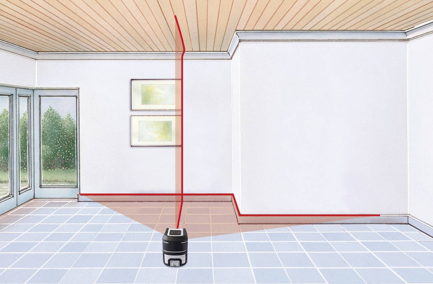 Laserliner SmartCross-Laser X Kreuzlinienlaser selbstnivellierend Reichweite (max.): 10m