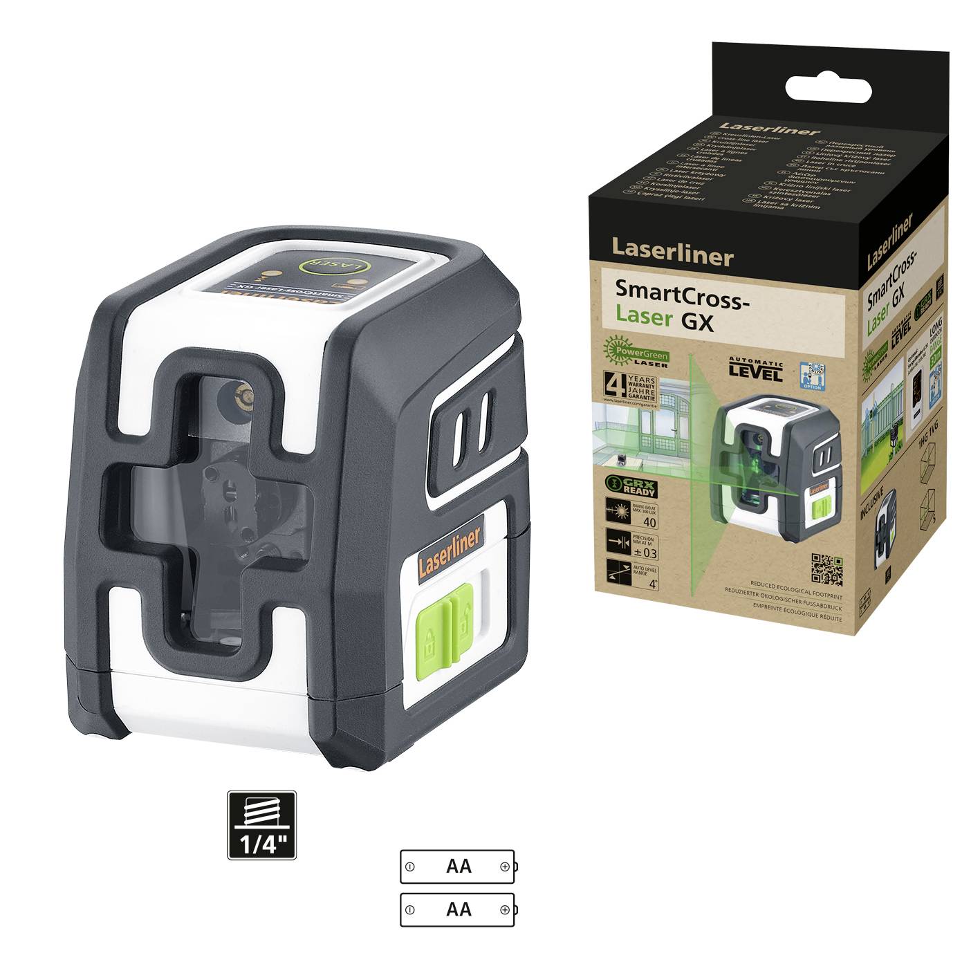 Laserliner SmartCross-Laser GX Kreuzlinienlaser Reichweite (max.): 40m